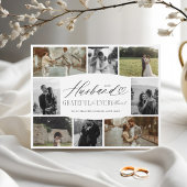 夫が写真コラージュに感謝 フォトプラーク