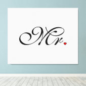 夫が新たに彼女を育てる結婚 キャンバスプリント (インサイチュ (ウッドフロア))