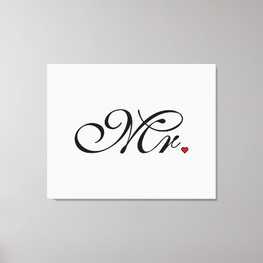 夫が新たに彼女を育てる結婚 キャンバスプリント (正面)