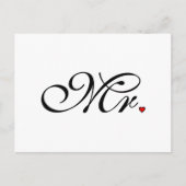 夫が新たに彼女を育てる結婚 ポストカード (正面)