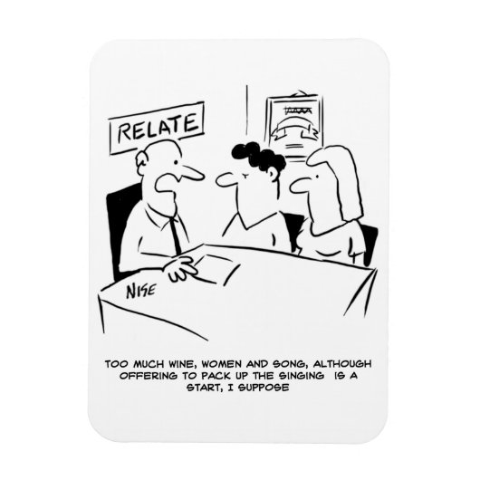 夫が歌を与え上げる マグネット (縦)