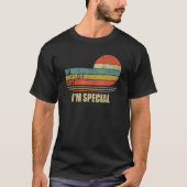 夫が私を特別レトロヴィンテージ夫と言う Tシャツ (正面)