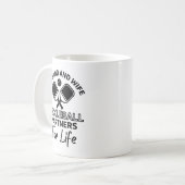 夫と夫のおもしろい生命の奪い手 コーヒーマグカップ (正面左)