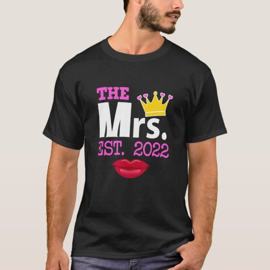 夫と妻がエスト結婚2夫人にマッチ Tシャツ (正面)
