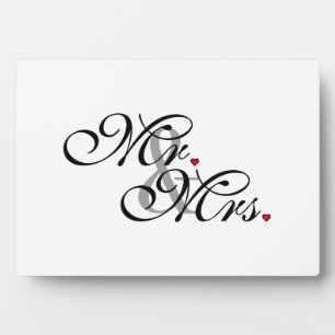 夫と妻が新しく結婚 フォトプラーク