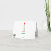 夫と妻のためのロマンチックなクリスマスカード カード (裏面)
