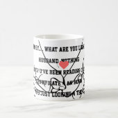夫と妻のジョーク コーヒーマグカップ (中央)