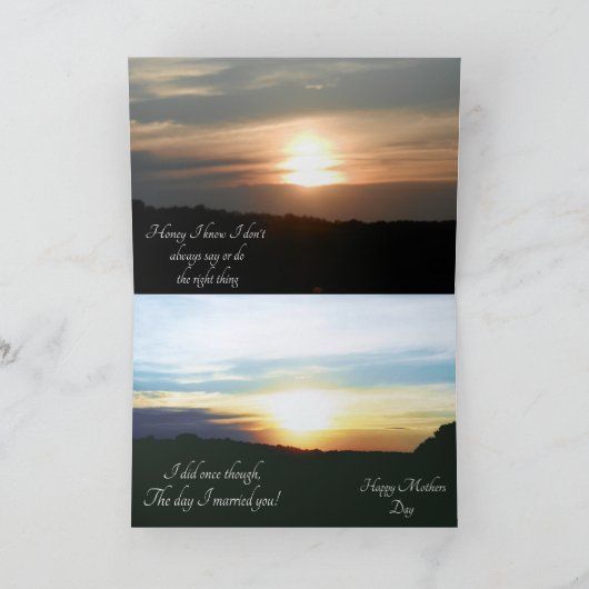 夫と妻の母の日カード カード (内部)