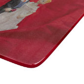 夫と妻(結婚式の日結婚お祝い) カッティングボード (角)