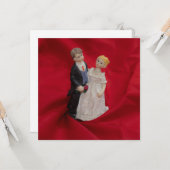 夫と妻(結婚式の日結婚お祝い) カード (正面/裏面インサイチュ)