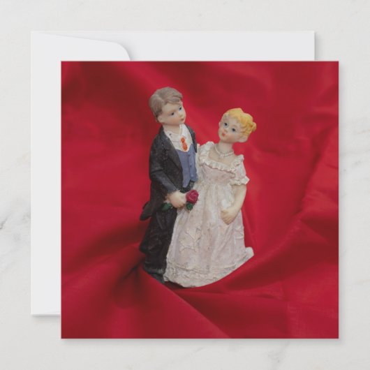 夫と妻(結婚式の日結婚お祝い) カード (正面)