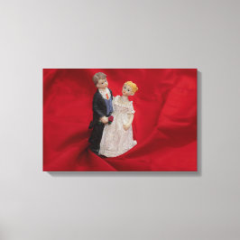 夫と妻(結婚式の日結婚お祝い) キャンバスプリント