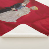 夫と妻(結婚式の日結婚お祝い) シェルパブランケット (3/4)