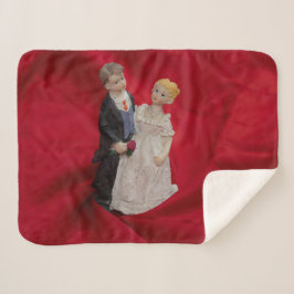 夫と妻(結婚式の日結婚お祝い) シェルパブランケット