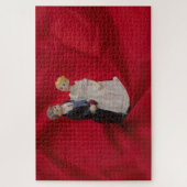 夫と妻(結婚式の日結婚お祝い) ジグソーパズル (縦)