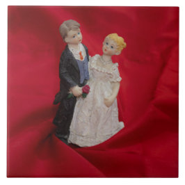 夫と妻(結婚式の日結婚お祝い) タイル