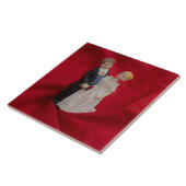 夫と妻(結婚式の日結婚お祝い) タイル (側面)