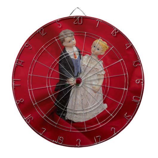 夫と妻(結婚式の日結婚お祝い) ダーツボード (正面)