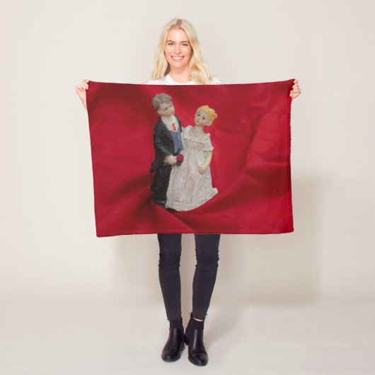 夫と妻(結婚式の日結婚お祝い) フリースブランケット (インサイチュ)