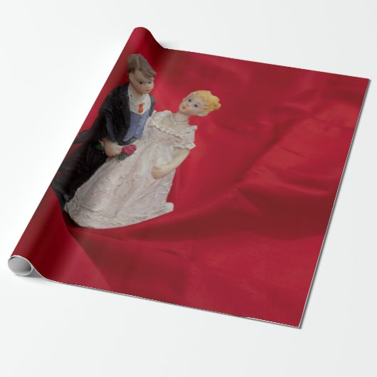 夫と妻(結婚式の日結婚お祝い) ラッピングペーパー (アンロールド)