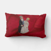 夫と妻(結婚式の日結婚お祝い) ランバークッション (裏面)