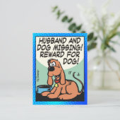 夫と犬恋しく思の ポストカード (スタンド正面)