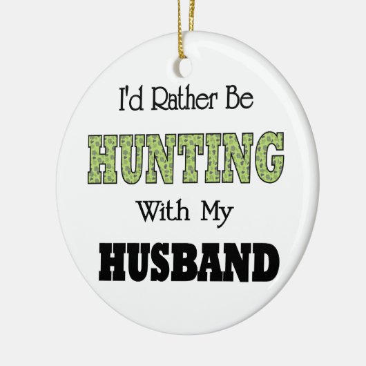 夫と狩りしたい セラミックオーナメント (左)