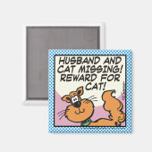 夫と猫 マグネット (正面/裏面)