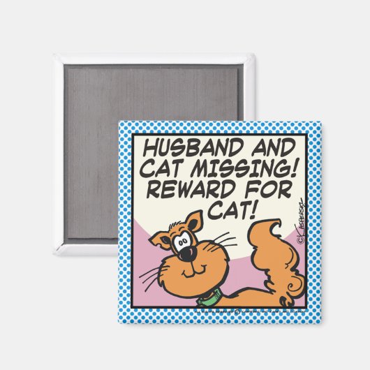 夫と猫 マグネット (正面/裏面)
