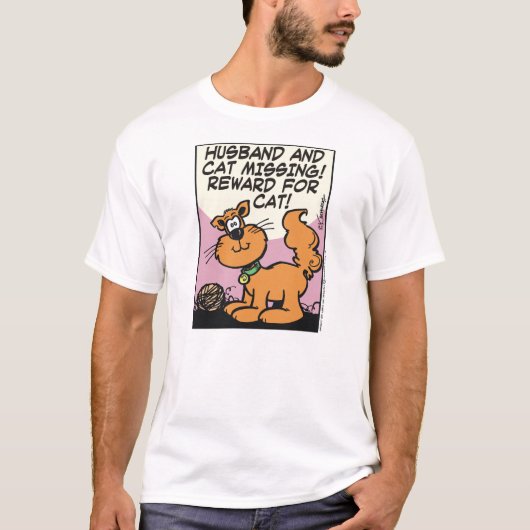 夫と猫 Tシャツ (正面)