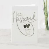 **夫と誕生日** カード (正面)