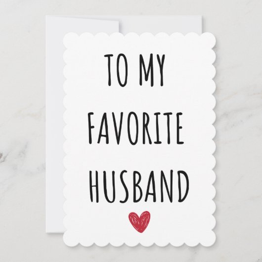 夫にお気に入りの- Witty & おもしろカード シーズンカード (正面)