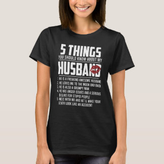夫について知っておくべき5つの事柄 Tシャツ
