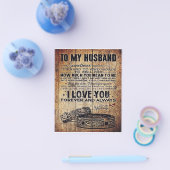 夫にとって素敵な引用文 男の方へ|プレゼント チラシ (シングル)