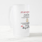 夫にグラスビールマグを曇らせた フロストグラスビールジョッキ (正面左)