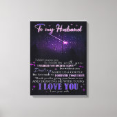 夫にデコール愛引用文手紙 キャンバスプリント (正面)