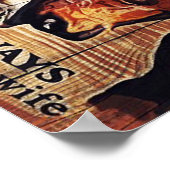 夫にデコール愛引用文手紙 ポスター (角)