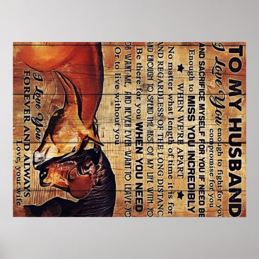 夫にデコール愛引用文手紙 ポスター (正面)