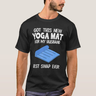 夫にプレゼントした新しいヨガマット 最高の交換式クリスマス Tシャツ