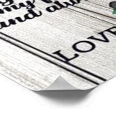 夫にプレゼント |かわいい引用文の贈り物 | ポスター (角)