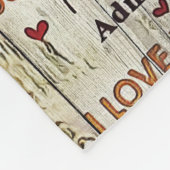 夫に愛す フリースブランケット (角)