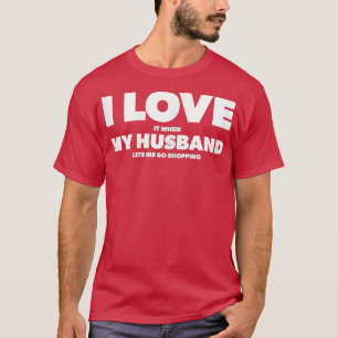 夫に買い物をさせられて欲しい女性 Tシャツ