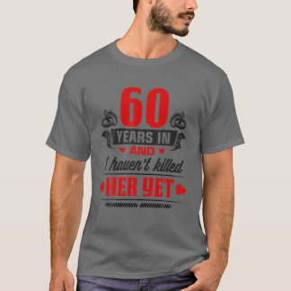 夫に60結婚周年を迎えるカップル Tシャツ