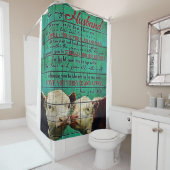 夫に |かわいい家族プレゼント シャワーカーテン (インサイチュ)