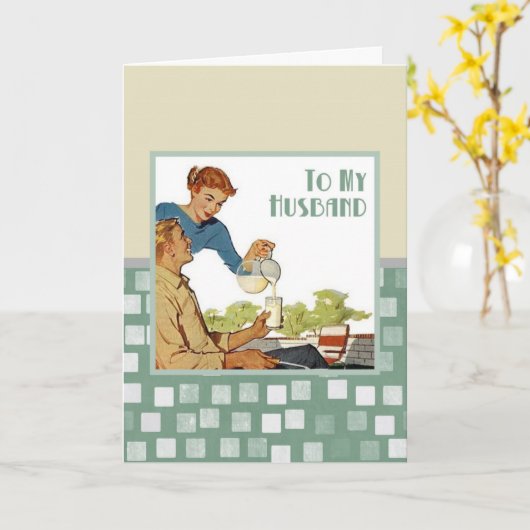 夫に カード (黄色い花)