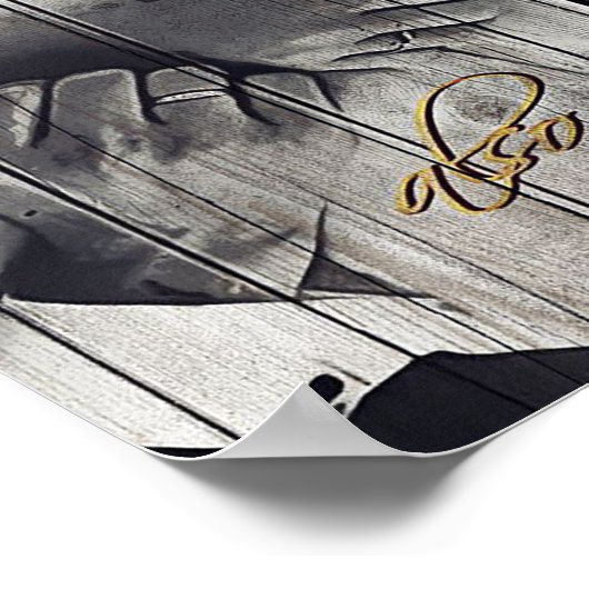 夫に |夫の手紙へ |かわいいプレゼント ポスター (角)