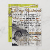 夫に |夫の手紙へ |かわいいプレゼント 招待状 (正面/裏面)