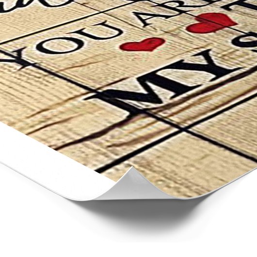 夫に |夫への手紙 |ファミリーデコール ポスター (角)