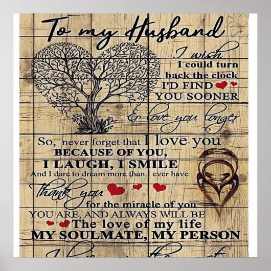 夫に |夫への手紙 |ファミリーデコール ポスター (正面)