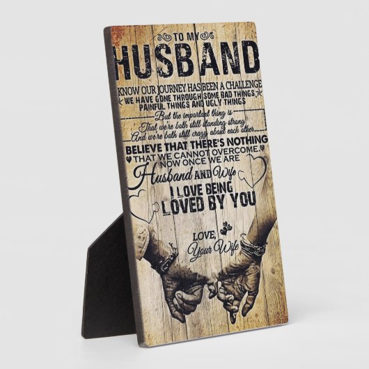 夫に |夫への誕生日ギフト | フォトプラーク (側面)